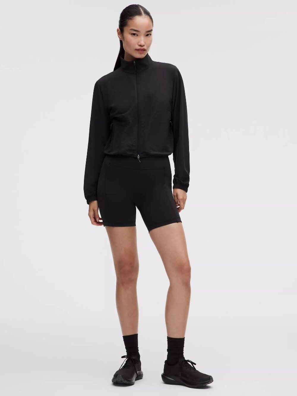 Lululemon Swift Speed HR Short 6" Black Size 8 Running Biker Shorts